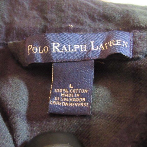 Polo by Ralph Lauren Mens 2-Piece Pajama Set Blackwatch Plaid Size Large EUC - Picture 5 of 9